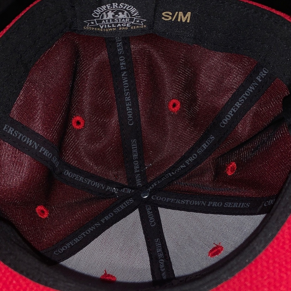 🆕- Cooperstown All Star Village Red Baseball Cap - Picture 5 of 11